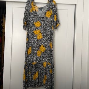 ModCloth Floral Maxi Dress
